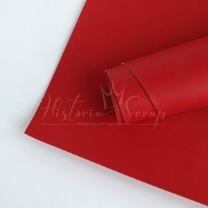 Переплетный кожзам "Вивелла" (Италия), цвет красный, 25х70 см